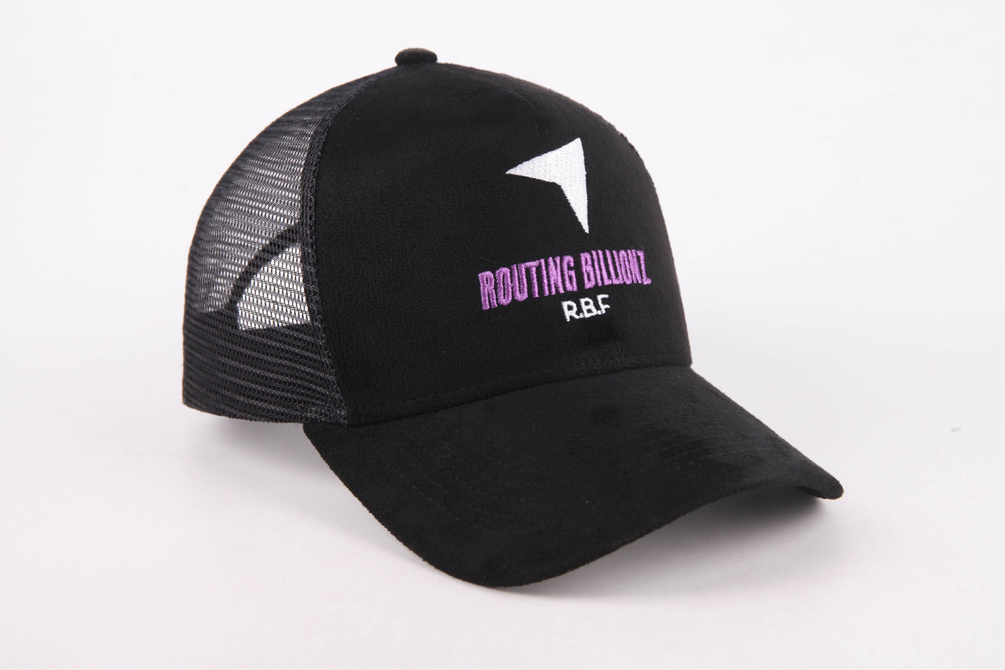 The Routing Billionz Black Suede Snapback with Lighting Bolt Accent