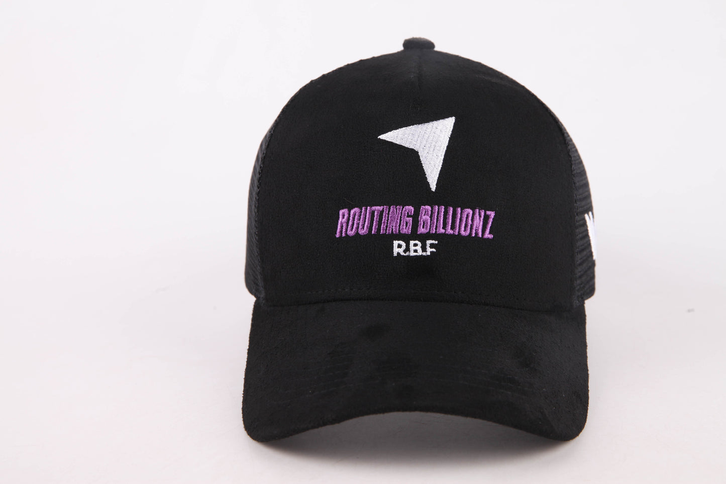 The Routing Billionz Black Suede Snapback with Lighting Bolt Accent